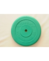 диск обрезиненный с втулкой titan arsenal 26 мм 10 кг. зеленый 