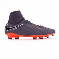 бутсы футбольные nike phantom iii academy df fg ah7268-081 sr фиолет/оранж