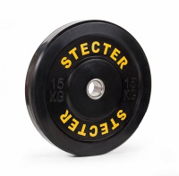 каучуковый диск (rubber bumper plates) 15 кг