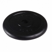 диск обрезиненный черный d-50mm 20 кг lite weights rj1034