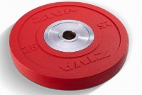 диск для тяжелой атлетики, обрезиненный, цветной 2,5-25кг ziva zvo zvo-bdrb