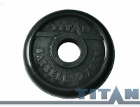 диск обрезиненный titan 31 мм 0,75 кг. черный