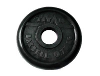 диск обрезиненный titan 26 мм 0,75 кг. черный